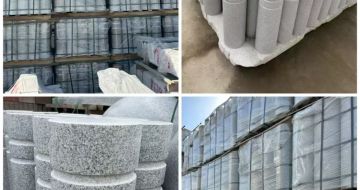 昭通 芝麻白花岗岩挡车柱、隔离柱多少钱