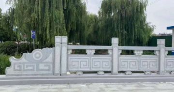 昭通 芝麻灰桥栏杆、河道栏杆安装效果