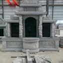 昭通 芝麻灰高档墓碑，土墓，可定制
