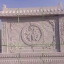 昭通 芝麻白花岗岩屏风，照壁，影壁