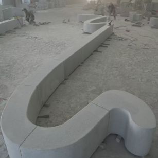 昭通 花岗岩整石坐凳拼装