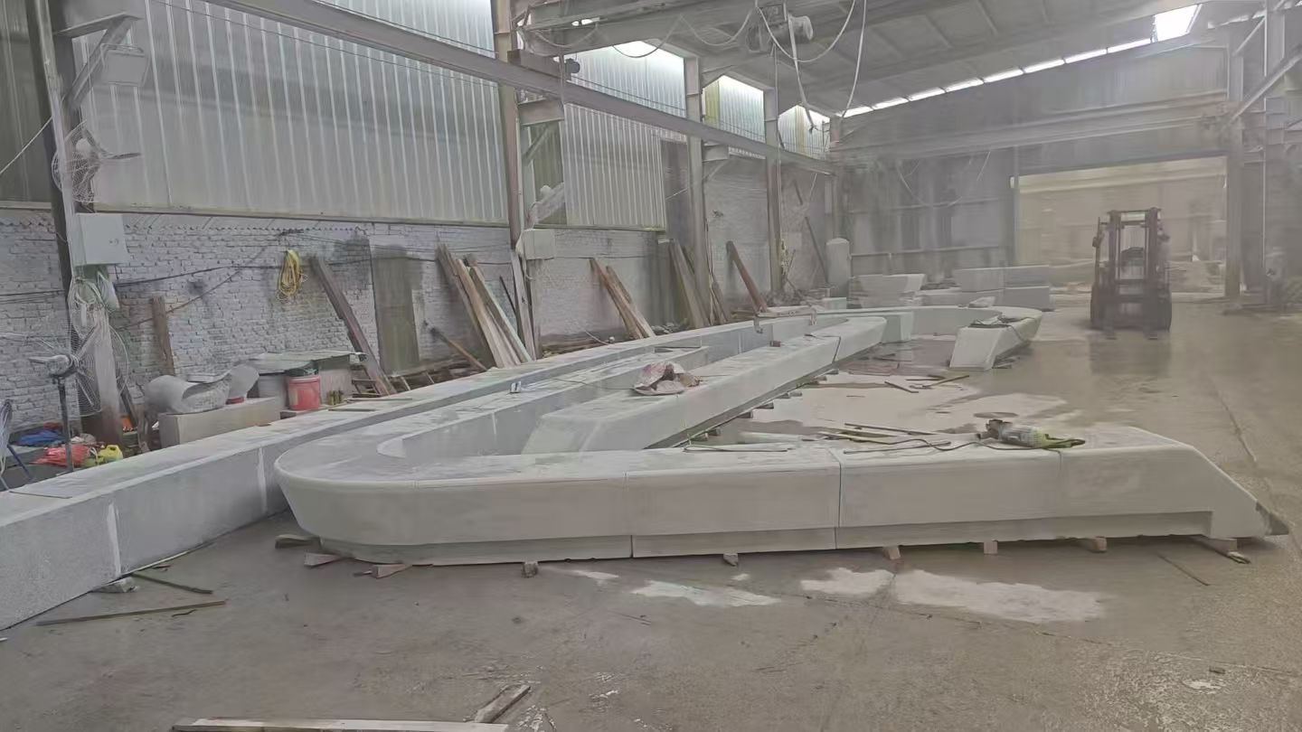 昭通 花岗岩整石坐凳拼装