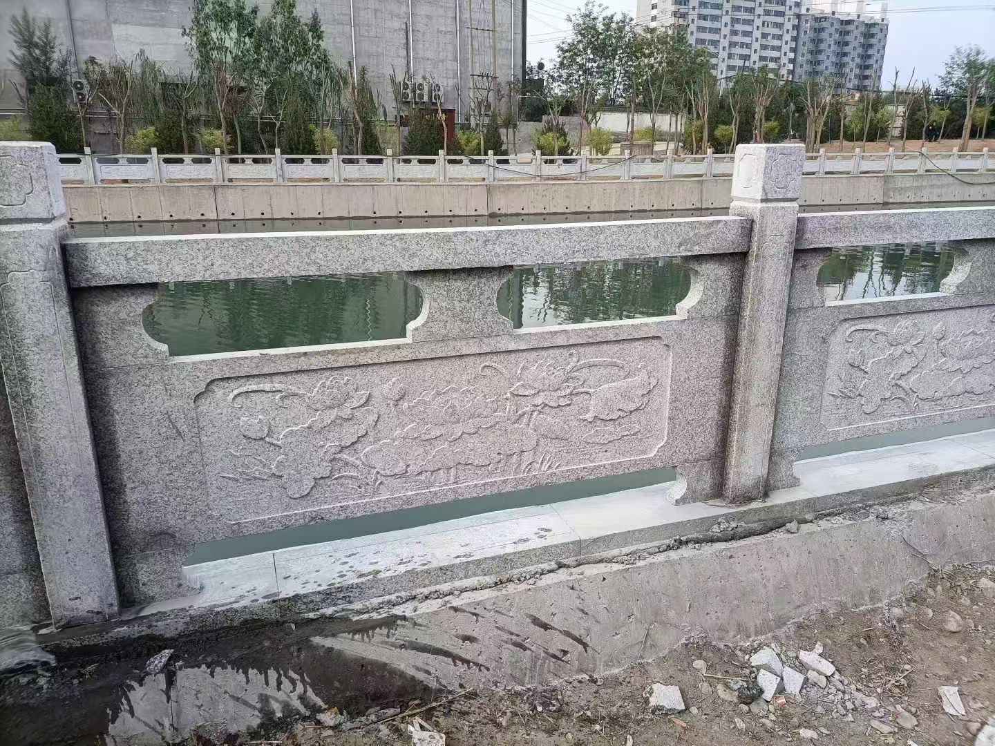 昭通 芙蓉白大花桥梁、河道，石材栏杆、围栏、护栏